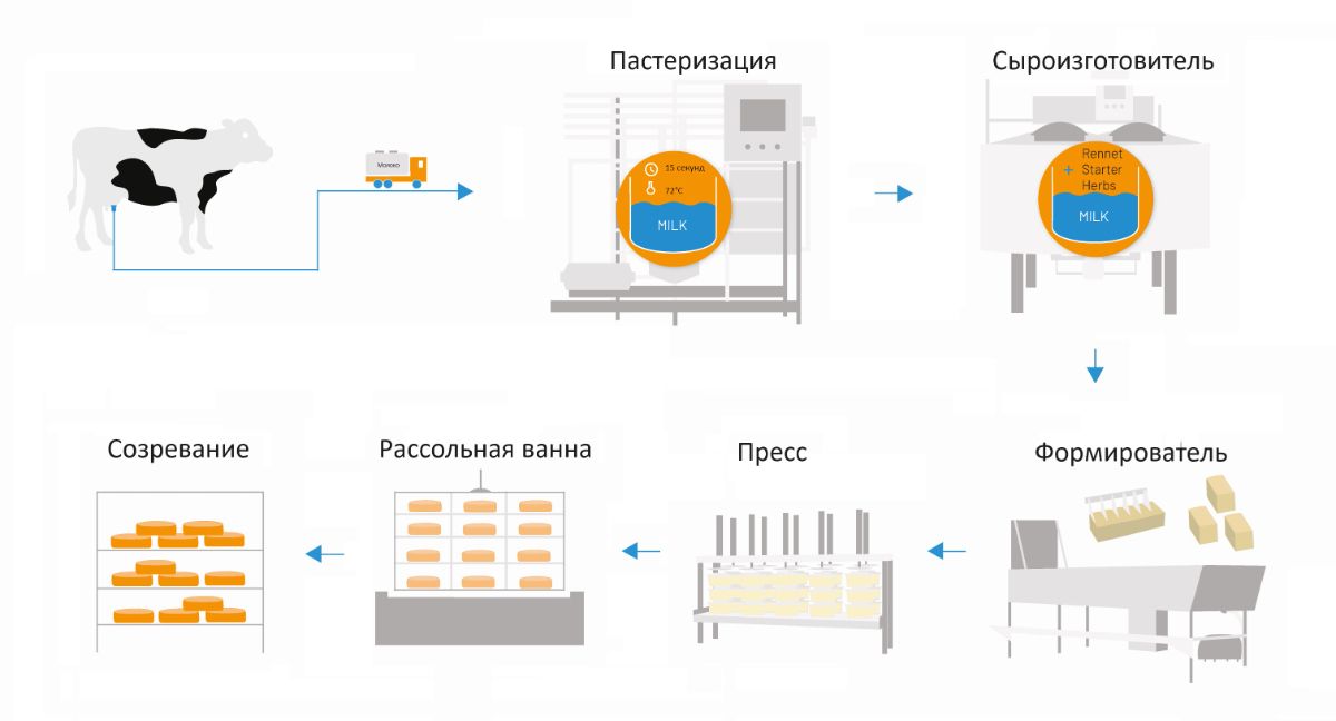 Изображение - Этапы производства сыра