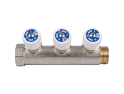 Коллектор STOUT распределительный 3/4", 3 отвода 1/2" (Арт. SMB 6851 341203)