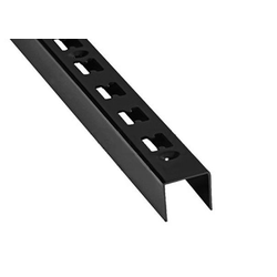 Чёрный П-образный перфорированный профиль для торговых систем