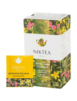 Чай Niktea Красная Поляна зеленый травяной 25 пакетиков
