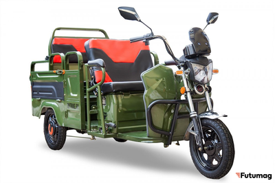 Грузовой электротрицикл Rutrike Вояж-П 1200 Трансформер 60V800W зеленый