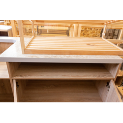 (ДРЛД-03) Прилавок рабочий "SOLID" со шкафчиком и полками