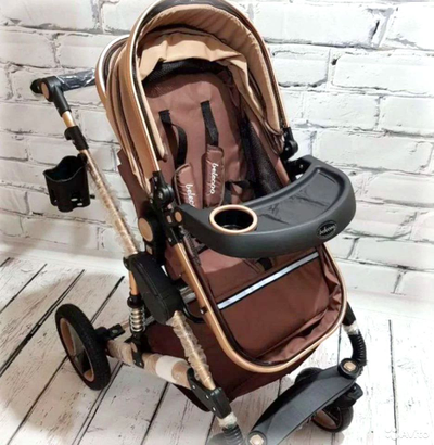 Детская коляска 3 в 1 Wisesonle Бежевый