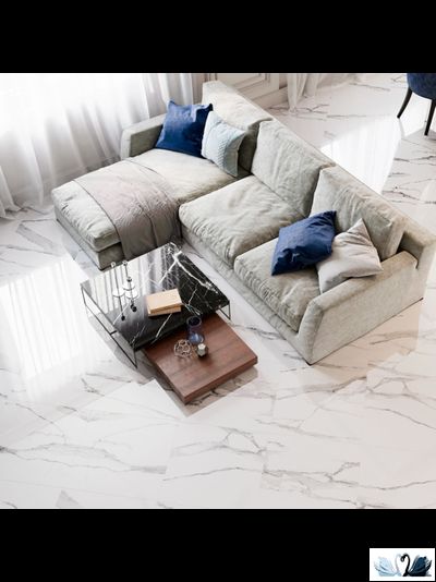 Керамогранит Staro Oasis Milos Statuario 60х60 см полированный цвет белый