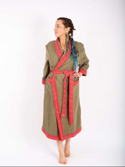 Халат для бани из крапивы "Легкий Пар"