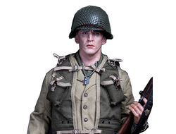 Рядовой Дэниэл Джексон (Спасти рядового Райана) - Коллекционная ФИГУРКА 1/6 scale US Ranger private sniper 2nd Ranger Battalion  france  1944 (FP003A) - Facepoolfigure