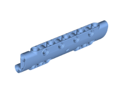 Technic, Panel Curved 11 x 3 with 10 Pin Holes through Panel Surface, Medium Blue (11954 / 6164386)