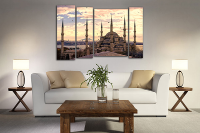 Модульная картина "Голубая мечеть"