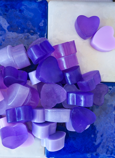 Мыло лавандовые сердечки.