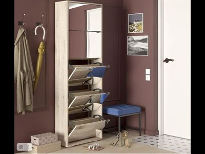 Ави Тумба для обуви (ШхГхВ), мм  610х260х1860 дуб бонифаций