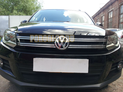 Защита радиатора Volkswagen Tiguan (рестайлинг) 2011-2016 black