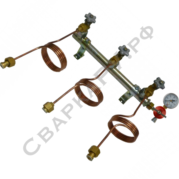 Рампа разрядная пропановая Джет РР-03П 3С 1х3 настенная на 3 баллона