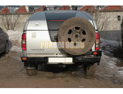 Задний силовой бампер серии Трофи на Nissan Navara III 2010-2015 (03.168.02)