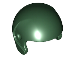 Minifigure, Headgear Helmet Sports/Flight, Dark Green (93560 / 6134893)