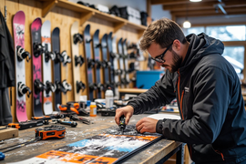 Ремонт горных лыж и сноубордов