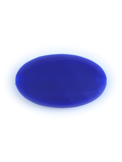 Силиконовый Овал плоский 40х25 мм Синий