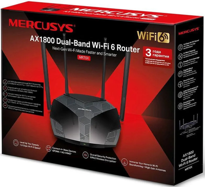 Mercusys MR70X AX1800 Чёрный