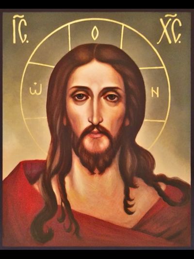 Господь Вседержитель (Спаситель, Спас). Рукописная икона.