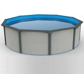 Морозоустойчивый бассейн Poolmagic размер 3.6x1.3 м круглый White Basic