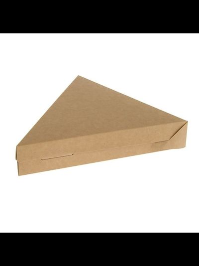Коробка треугольная для куска пиццы/пирога (крафт), 220*200*40мм