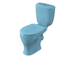 Унитаз-компакт Воротынский голубой в комп(бачок,сиденье,креп)  [41430]