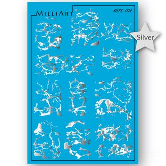 Слайдер-дизайн MilliArt Nails Металл MTL-074