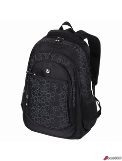 Рюкзак BRAUBERG DELTA универсальный, 3 отделения, «Element», черный, 47×31×16 см. 225289