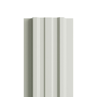 Штакетник металлический МП LАNE 16,5х99 0,4. Цвет Белый