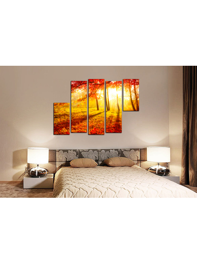 Модульная картина "Золото природы"