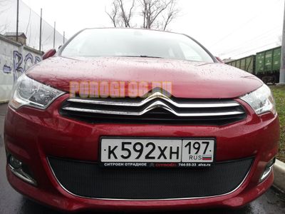 Защита радиатора Citroen C4 HB 2011-2016 black