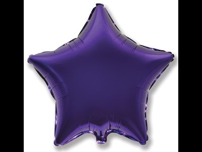 Шар (18''/46 см) Звезда, Фиолетовый