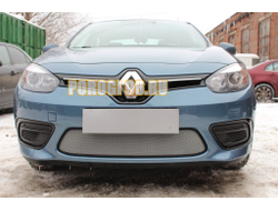 Защита радиатора Renault Fluence 2013- chrome низ