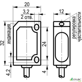 Оптический датчик OY I26A-2-2,5-P