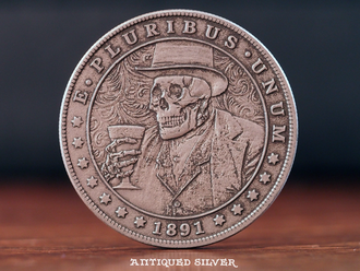 The Old Hobo Silver Finish Coin