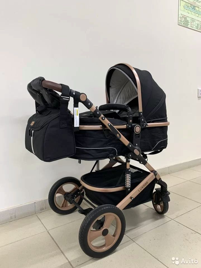 Детская коляска 3 в 1 Luxmom 518 Черный