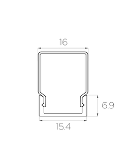 Алюминиевый профиль 4L-1506-S ANOD