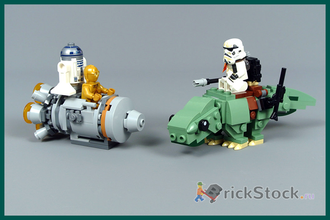 # 75228 Мини–«Спасательная Капсула и Дьюбэк» с Фигурками / Escape Pod vs. Dewback (Microfighters)