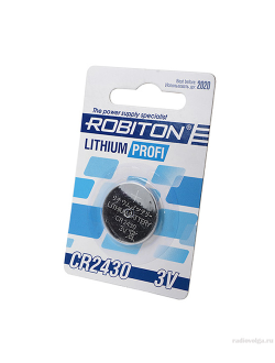 Литиевая батарейка таблетка Robiton CR2430 300 mAh 3V Lithium Profi Battery [ по 1 шт ]