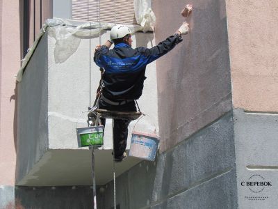 покраска фасада