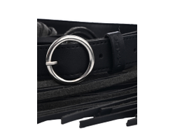 Bonny пояс с бахромой 80 Черный