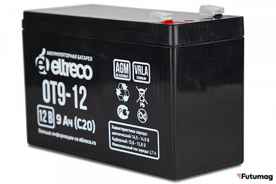 Аккумулятор Eltreco 6-F-9 (12V9A/H C20)