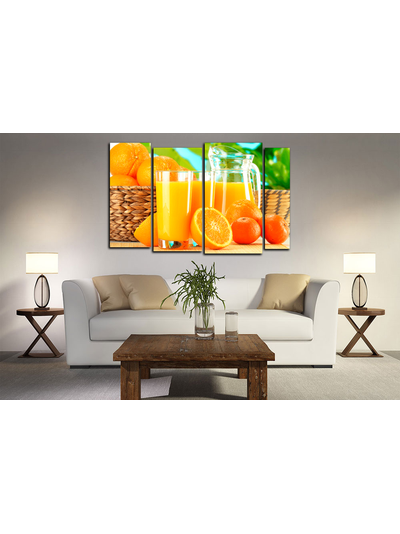 Модульная картина "Апельсины и сок"