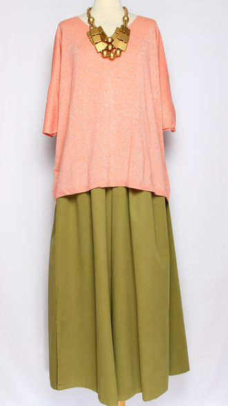 ДЖЕМПЕР-ПУЛОВЕР "КИМОНО ЛЮРЕКС" хаки, чайная роза, синий  р.50-56