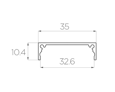 Алюминиевый профиль 4L-3510-S ANOD