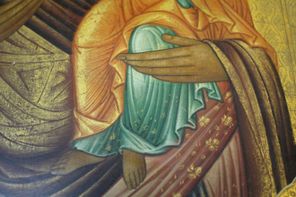 Икона  Божией Матери `Одигитрия`. Владимирские села. Конец XIX в.