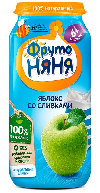 ФРУТОНЯНЯ   250мл СЛИВКИ яблоко