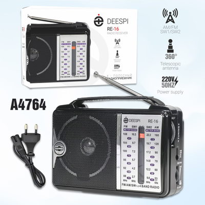 Радиоприемник deespi RE-16/606  AM/FM/SW