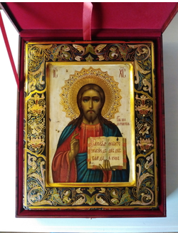 Господь Вседержитель. Спаситель. Рукописная икона 22х28см.