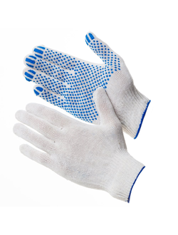 Перчатки ХБ ПВХ точка 10/3