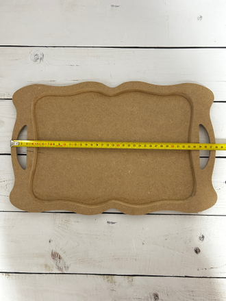 Поднос фигурный №1 370*240 заготовка для росписи и декупажа